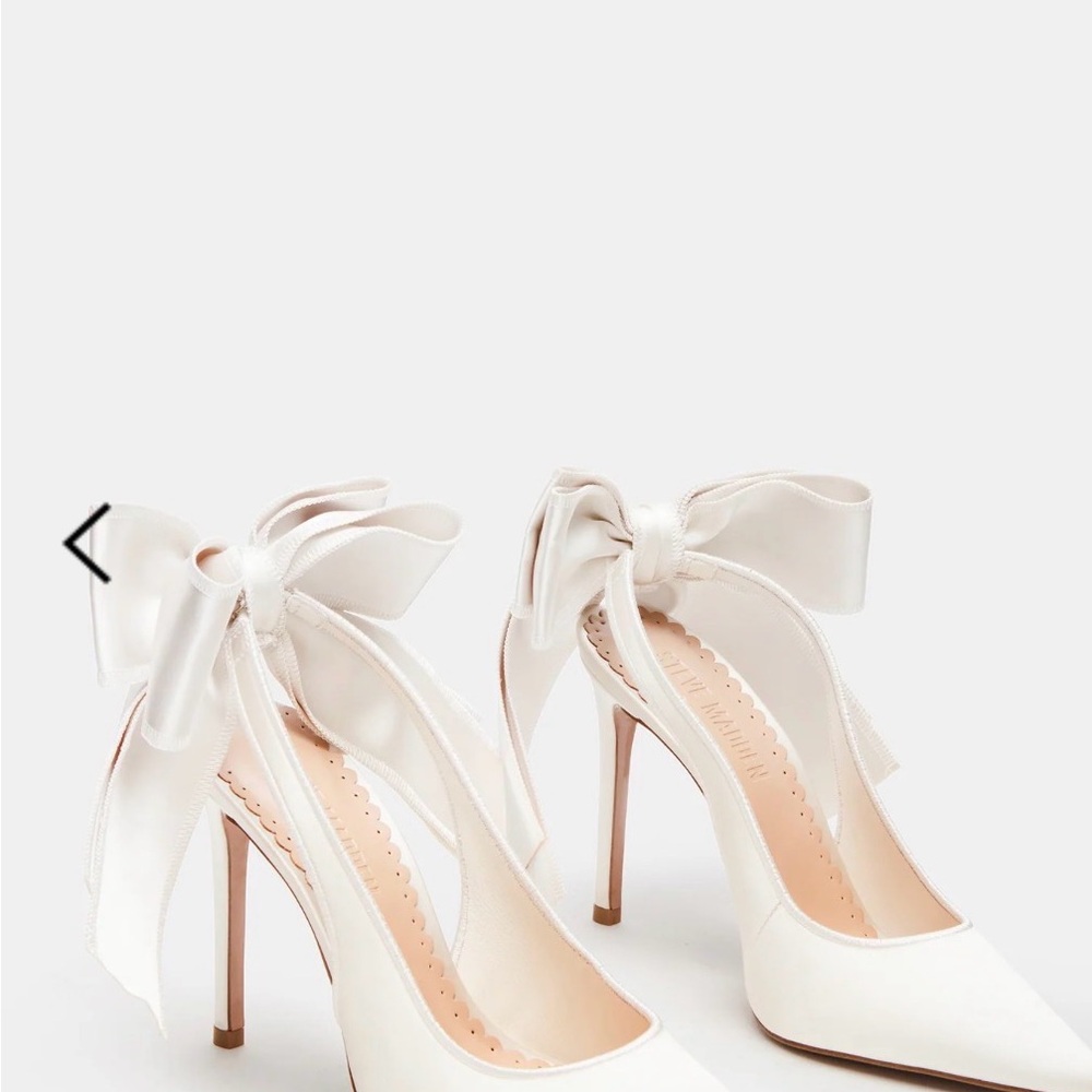 Steve Madden Cream Bow Heels